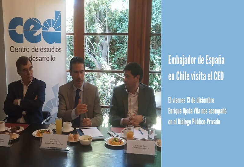 Embajador de España en Chile visita el CED