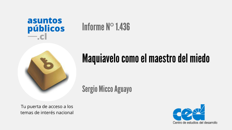 Maquiavelo como el maestro del miedo