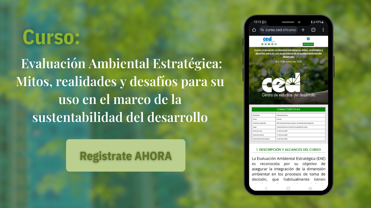 Curso: Evaluación Ambiental Estratégica: Mitos, realidades y desafíos para su uso en el marco de la sustentabilidad del desarrollo