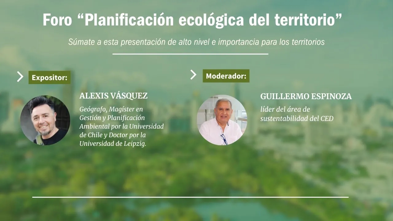 Foro online “Planificación ecológica del territorio”