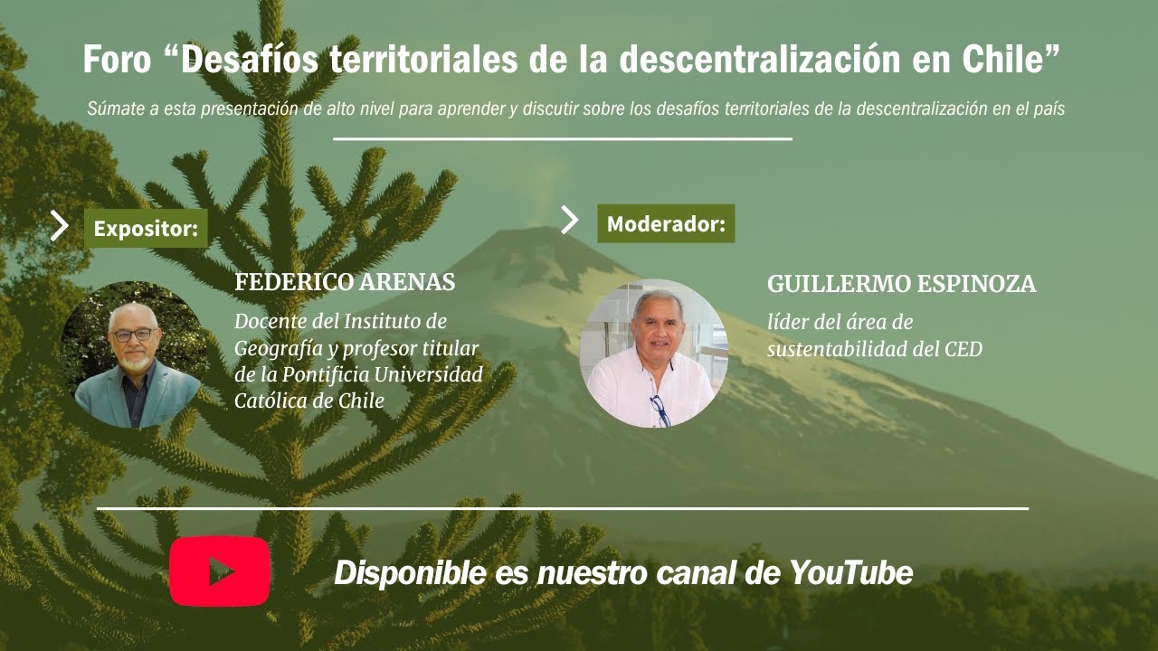 Foro Online “Desafíos territoriales de la descentralización en chile ”